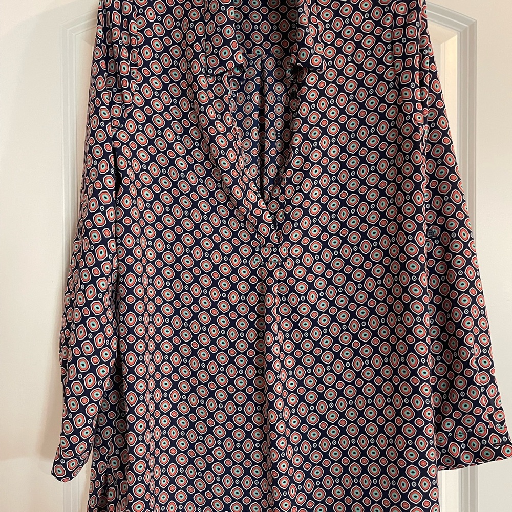 Women’s multi-colored silk blouse